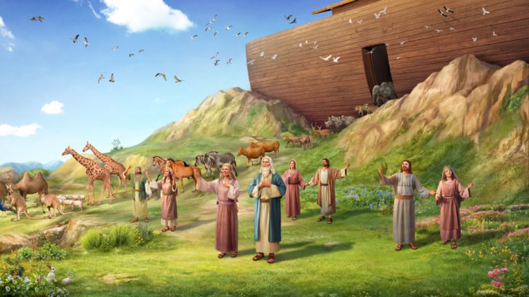 La benedizione di Dio a Noè dopo il diluvio
